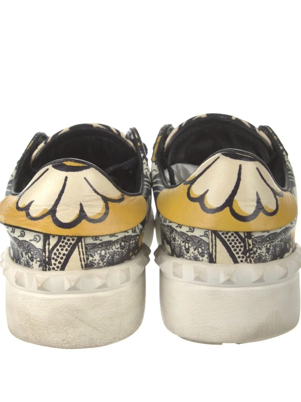 Women’s Multicolor Patterned Leather Sneakers